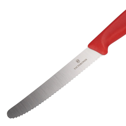 Victorinox - Zestaw noży kuchennych Swiss Classic z obieraczką - 3 elementy - Czerwone - 6.7111.31 Victorinox - Zestaw noży kuchennych Swiss Classic z obieraczką - 3 elementy - Czerwone - 6.7111.31