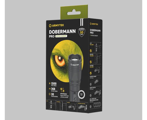 Armytek Latarka taktyczna Doberman Pro Magnet Armytek Latarka taktyczna Doberman Pro Magnet