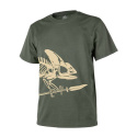 Koszulka T-shirt Body Skeleton Olive Green HELIKON