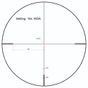 Luneta celownicza FORESTER 2-10X40 SFP Riflescope czarna SCOM-02 VECTOR OPTICS