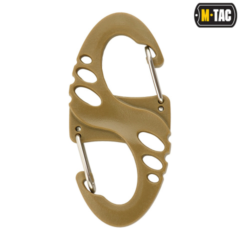 M-Tac dwustronny karabińczyk typu S-Hook plastikowy Coyote M-Tac dwustronny karabińczyk typu S-Hook plastikowy Coyote