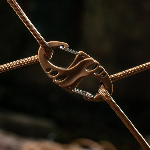 M-Tac dwustronny karabińczyk typu S-Hook plastikowy Coyote M-Tac dwustronny karabińczyk typu S-Hook plastikowy Coyote