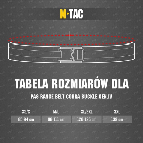 Pas Range Belt Cobra Buckle Gen.IV Ranger Green 3XL